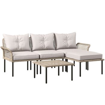 Conjunto Ratán Beige